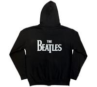 The Beatles Unisex Adult Drop T Logo Full Zip Hoodie Black 4XL