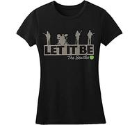 The Beatles Womens/Ladies Rooftop T-Shirt (XXL) (Black)
