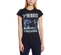 The Beatles Women's Palladium 1963 Short Sleeve T-Shirt, Black, X-Large