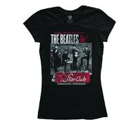 The Beatles Women's Star Club Hamburg Skinny Fit T-Shirt in Black | Size: 4XL The Beatles Black 4XL