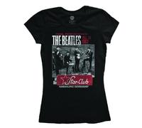 The Beatles Women's Star Club T-Shirt, Black, Size 10 (Size:Medium)