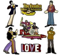 The Beatles Yellow Submarine Band Boxed Pin Badge Set One Size