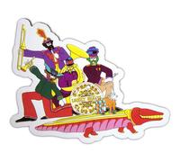 The Beatles Yellow Submarine Band On Croc Embossed Fridge Magnet The Beatles Multicolor