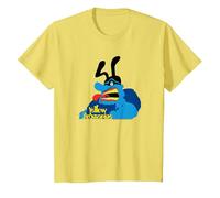 The Beatles - Yellow Submarine - Blue Meanie T-Shirt, Youth, Lemon Yellow, Large
