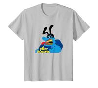 The Beatles - Yellow Submarine - Blue Meanie T-Shirt, Youth, Silver Grey, Large