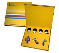 The Beatles Yellow Submarine Characters Boxed Pin Badge Set in Black The Beatles Black One Size