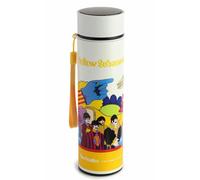 Puckator Yellow Submarine 450ml Insulated Hot & Cold Drinks Bottle with LED Temperature Display The Beatles Stainless Steel Water Bottle Cold for 24h and Hot for 6h Metal Water Bottles Thermos Flask