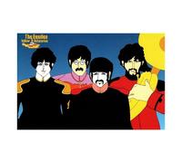 The Beatles Yellow Submarine Postcard in Black The Beatles Black