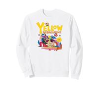 The Beatles -Yellow Submarine Sgt Pepper Sweatshirt, Adult Unisex, White, Medium