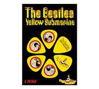 THE BEATLES YELLOW SUBMARINE YSP02 Picks Guitar Accessories, Yellow, Set of 6 Pieces
