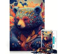 The Beautiful Bear 1000 Piece Jigsaw Puzzle for Teenagers Smart Game Relaxed Mind Pattern Assembly Santa Wish List (38x26cm)