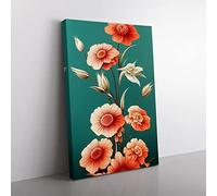 The Beautiful Flowers Canvas Print for Living Room Bedroom Home Office Décor, Wall Art Picture Ready to Hang, 76x50 cm (30x20 Inch) CAN3020-V1022-CK-4469