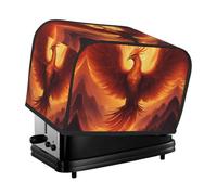 The beautiful phoenix toaster cover is suitable for 2 small toaster covers with wide slots and comes with a storage pocket to meet diverse baking needs.