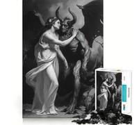 The Beauty And The Devil Jigsaw Puzzle for Teenagers 1000 Pieces Cognitive Toy Quiet Hobby Premium Edge (38x52cm)