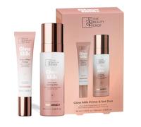 The Beauty Crop Glow Milk Prime & Set Duo - Luminous Hydrating Primer & Dewy Setting Mist - 30 ml + 100 ml