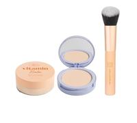The Beauty Crop Setting Powder + PoreFilter Pressed Powder Duo - Talc-Free - Fair