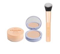 The Beauty Crop Setting Powder + PoreFilter Pressed Powder Duo - Talc-Free - Light