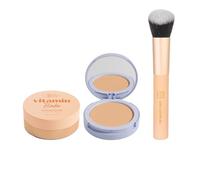 The Beauty Crop Setting Powder + PoreFilter Pressed Powder Duo - Talc-Free - Medium