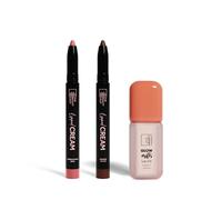 The Beauty Crop Ultimate Lip Combo Bundle - Brown Nude (2 Soft Lip Liners + Lip Oil)