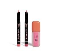 The Beauty Crop Ultimate Lip Combo Bundle - Pink Nude (2 Soft Lip Liners + Lip Oil)