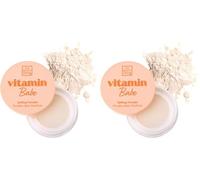 The Beauty Crop Vitamin Babe Setting Powder - Talc-Free Loose Powder for Flawless Finish - Translucent Shade - 0.35 oz (Pack of 2)