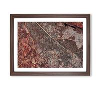 The Beauty Of An Autumn Leaf Modern Art Framed Print | A4 Walnut Framed Wall Art | Ready to Hang | Modern Floral Picture | Living Room Bedroom Lounge Office