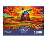 The Beauty of Flower Fields 1000 Pieces Jigsaw Puzzles for Adults Fun, Challenging & Brainteasing Beautiful Home Decoration Challenge High Difficulty 70x50cm/1000pcs