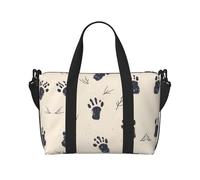 The beauty of small footprints Printed Tote Travel Bag With Adjustable Shoulder Strap Suitable For Travel And Sports