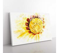 The Beauty Of The Flower Watercolour Modern Canvas Wall Art Print Ready to Hang, Framed Picture for Living Room Bedroom Home Office Décor, 60x40 cm (24x16 Inch)