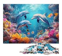 The Beauty Of The Ocean Wooden Jigsaw Puzzle for Adults Fun 500 Pieces Home Decoration Toy Intellectual Game Education Game Stress Relief Challenge Educational 500pcs (52x38cm)