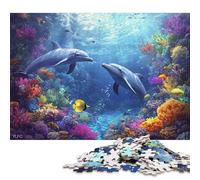 The Beauty Of The Ocean Wooden Jigsaw Puzzles 500 Pieces for Adults Fun Stress Relief Toy Intellectual Game Education Game Home Decoration Relaxation And Intelligence 500pcs (52x38cm)