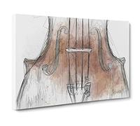 The Beauty Of The Violin Canvas Print | Gallery Wrapped 30mm Frame Wall Art | 30x20 inches | Ready to Hang | Modern Music Picture | Living Room Bedroom Lounge Office