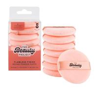 The Beauty Project Flawless Finish Round Powder Puffs, Washable and Reusable, Pink, 2 Pack Makeup Powder Pads (16 Total)