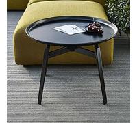 The Bedside Table Is Black,Retro Industrial Style Bedside Cabinet,Round Wrought Iron Night Stand,Small Apartment Coffee Table, Side Table, Bedroom, Living Room(Size:50 * 50cm,Color needed