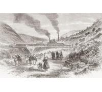 The Bedwellty Colliery Tredegar Monmouthshire Wales. An explosion at No.1 pit on the 16th of June 1865 killed 27 miners six of them young boys under the age of 16. From The Illustrated London News