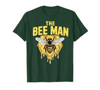 The Bee Man - Bee Lover Beekeeping & Beekeeper T-Shirt, Men, Dark Green, X-Large