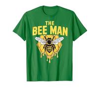 The Bee Man - Bee Lover Beekeeping & Beekeeper T-Shirt, Men, Kelly Green, X-Large