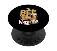 The Bee Whisperer Funny Beekeeper Honeybee PopSockets Adhesive PopGrip