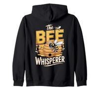 The Bee Whisperer Funny Beekeeper Honeybee Zip Hoodie