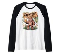 The Beer Breweries are Calling I Must Go Bigfoot Craft Beer Raglan Baseball Tee