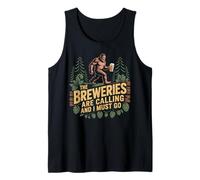 The Beer Breweries are Calling I Must Go Bigfoot Craft Beer Tank Top