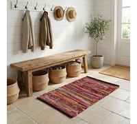 THE BEER VALLEY Chindi Woven Rug 2x3 Feet - Multi