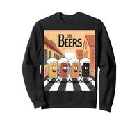The Beers Funny Beer Glasses Parody Retro Drinking Design Sweatshirt