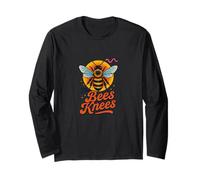The Bees Knees Funny Cute Bee Pun Spring Summer Buzz Long Sleeve T-Shirt