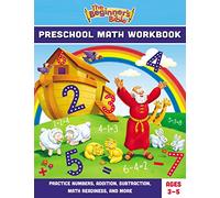 The Beginner's Bible Preschool Math Workbook: Practice Numbers, Addition, Subtraction, Math Readiness, and More