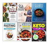 The Beginners Keto diet Cookbook, Keto All Day Cookbook, Complete Ketofast, Intermittent Fasting The Complete Ketofast Solution, Crock Pot, One Pot Ketogenic Diet 6 Books Collection Set