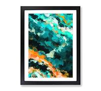 The Beginning Abstract Framed Print | A2 Black Framed Wall Art | Ready to Hang | Abstract Fantasy Picture | Living Room Bedroom Lounge Office