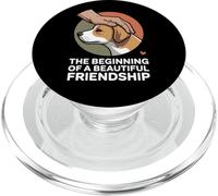 The Beginning Of A Beautiful Friendship Dog Art PopSockets PopGrip for MagSafe