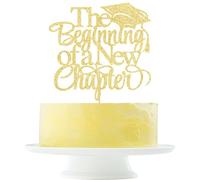 The Beginning of a New Chapter Cake Topper 2024 High school university postgraduate graduation theme party Cake Decorations Boys and girls Graduation in 2024 Cake decorations
