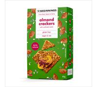 The Beginnings - Almond Crackers - Gluten Free and Vegan - 100% Natural - 80g Pack